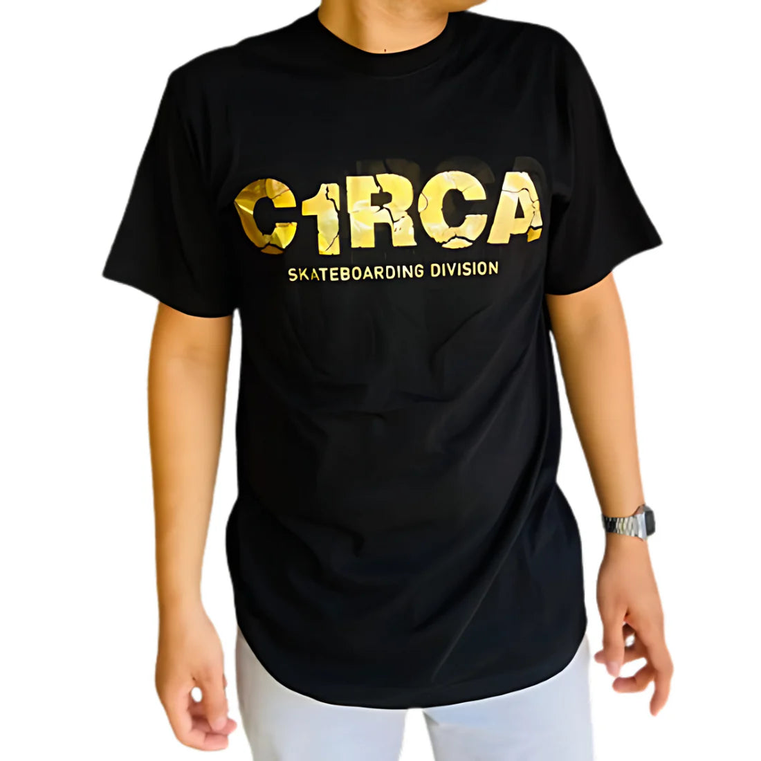 CAMISETA C1RCA-DORADO